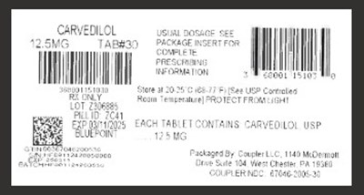 label - carvedilol 12.5mg